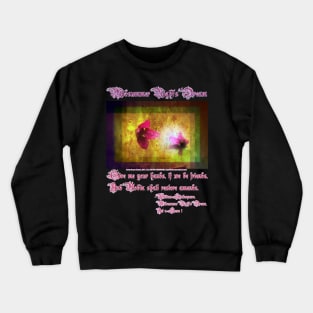 marriage of Titania; Salmon berry floral duet Crewneck Sweatshirt